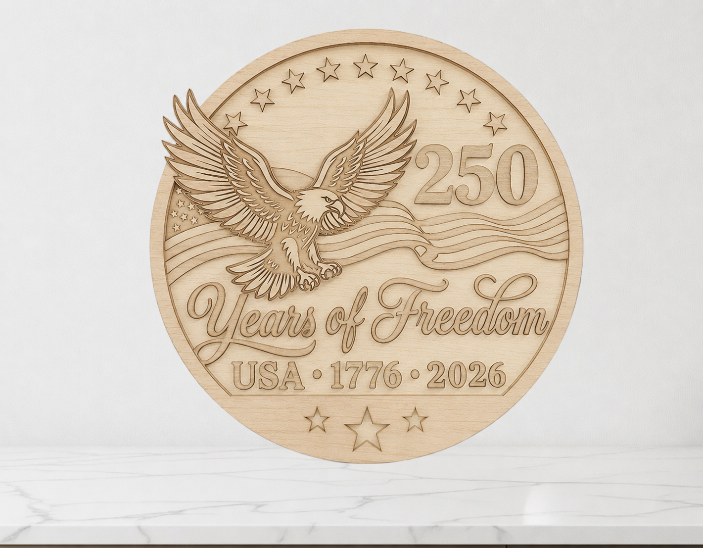 Eagle 250 years of freedom
