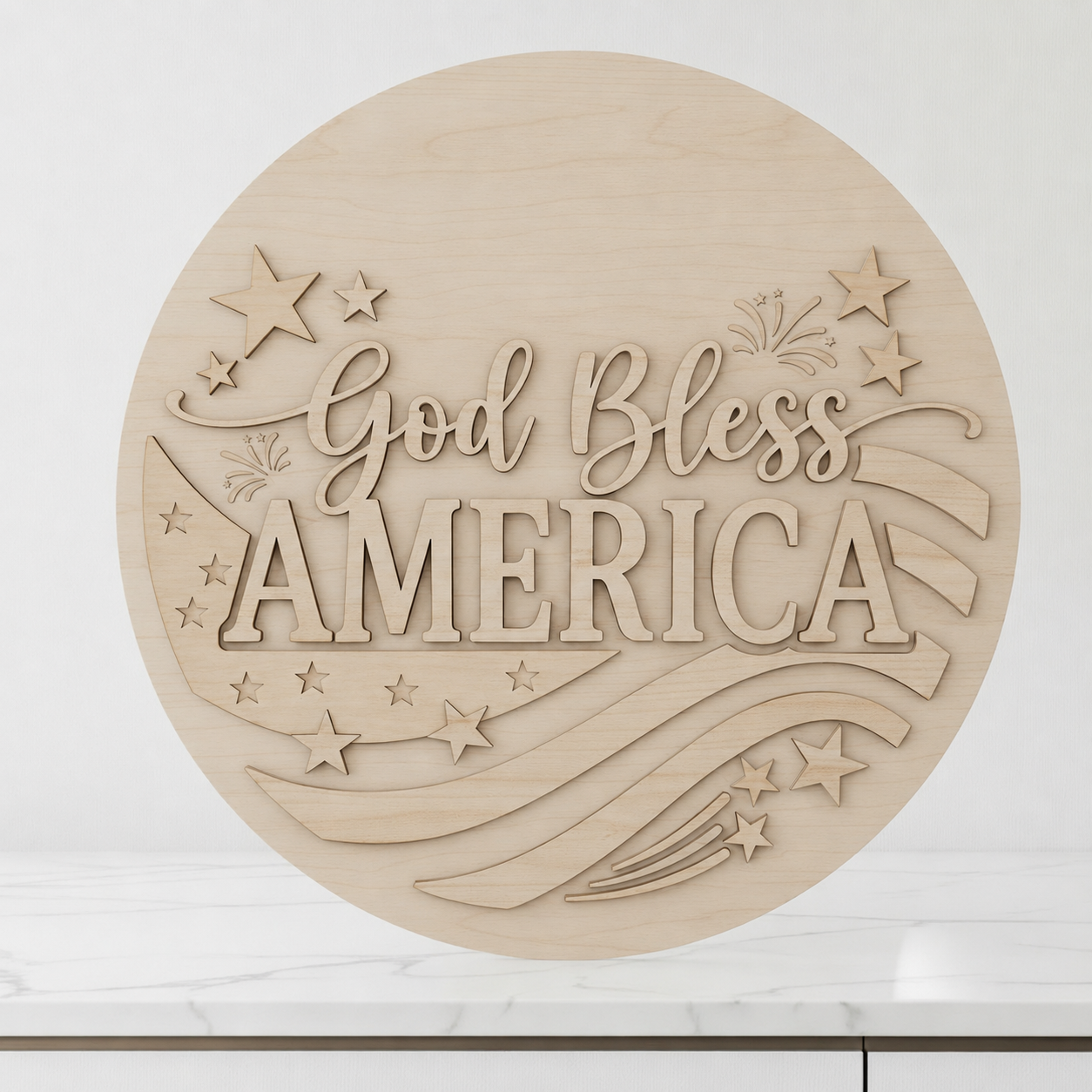 God Bless America Doorhanger