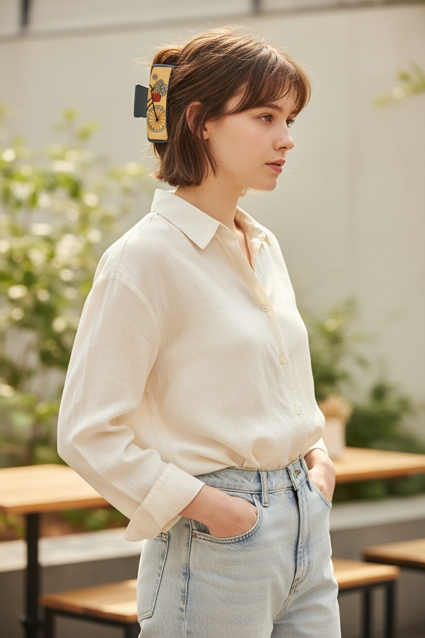 Daisy delivery hairclip