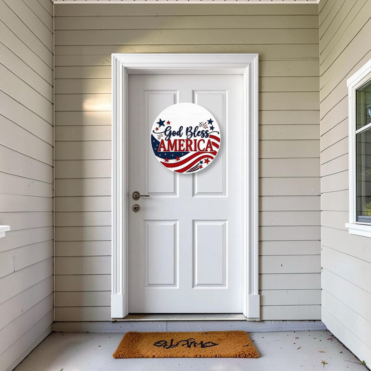 God Bless America Doorhanger