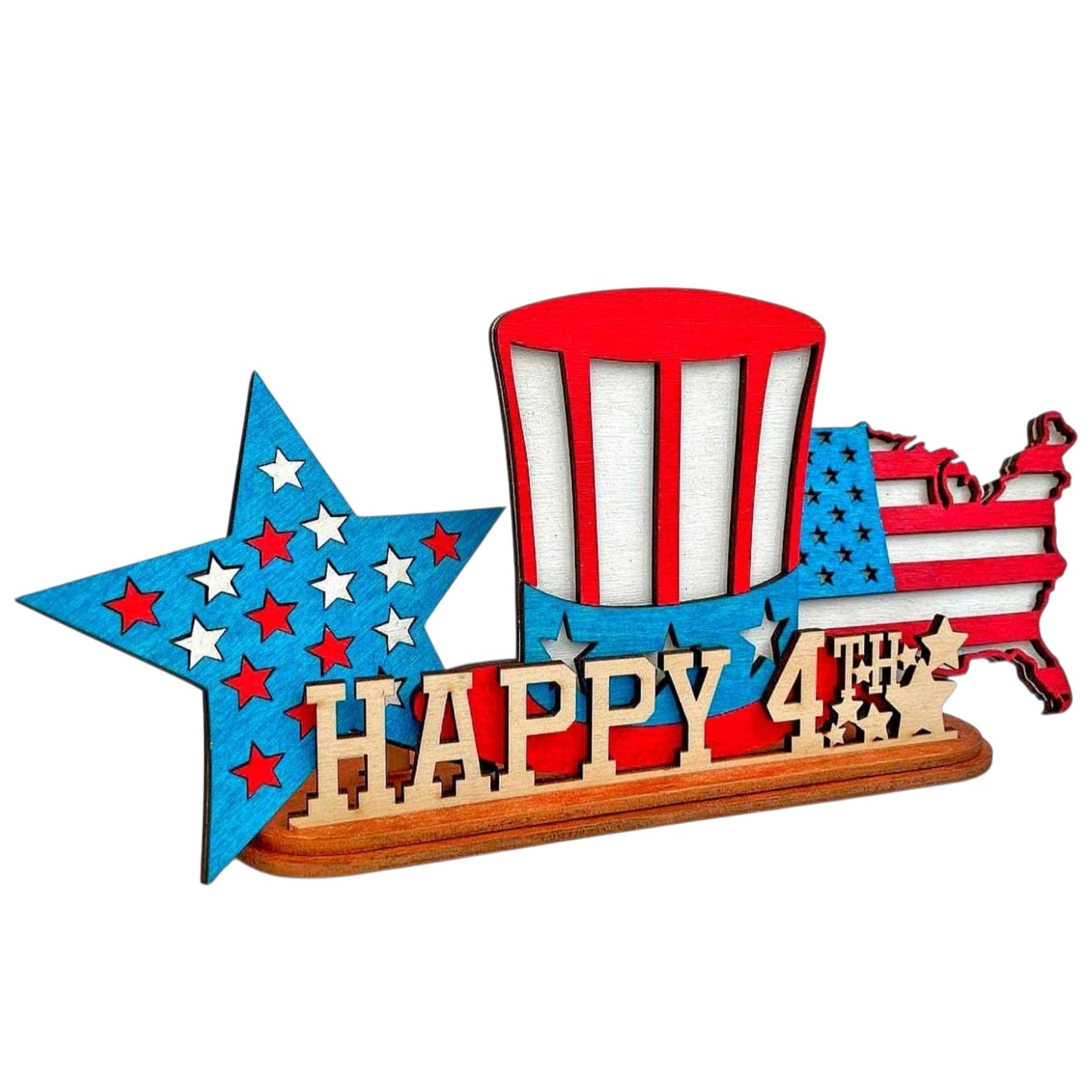 Happy 4th table decor