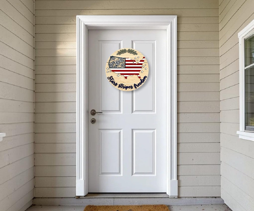 America the Beautiful Doorhanger