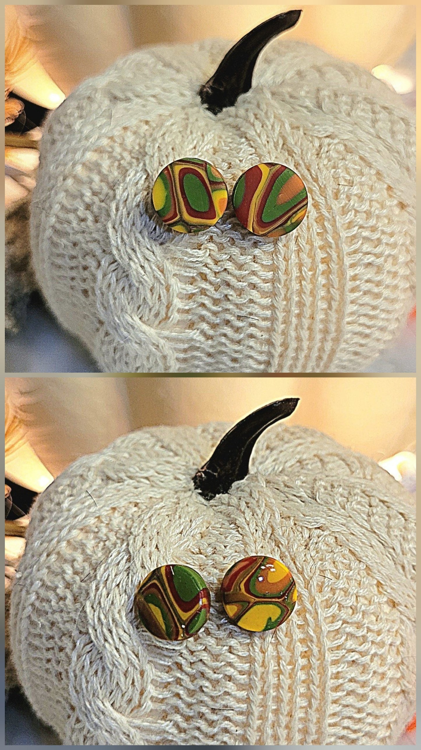 Retro Mosaic studs