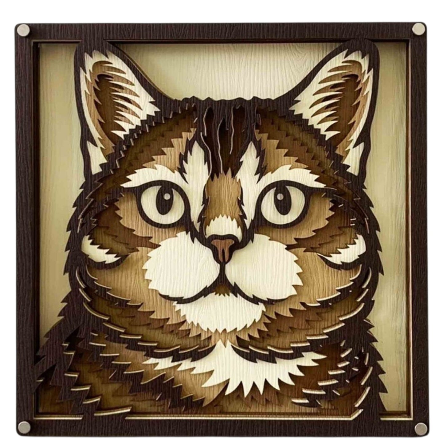 A face to love wooden layered wall art