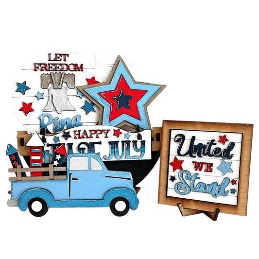 United we stand tiered decor