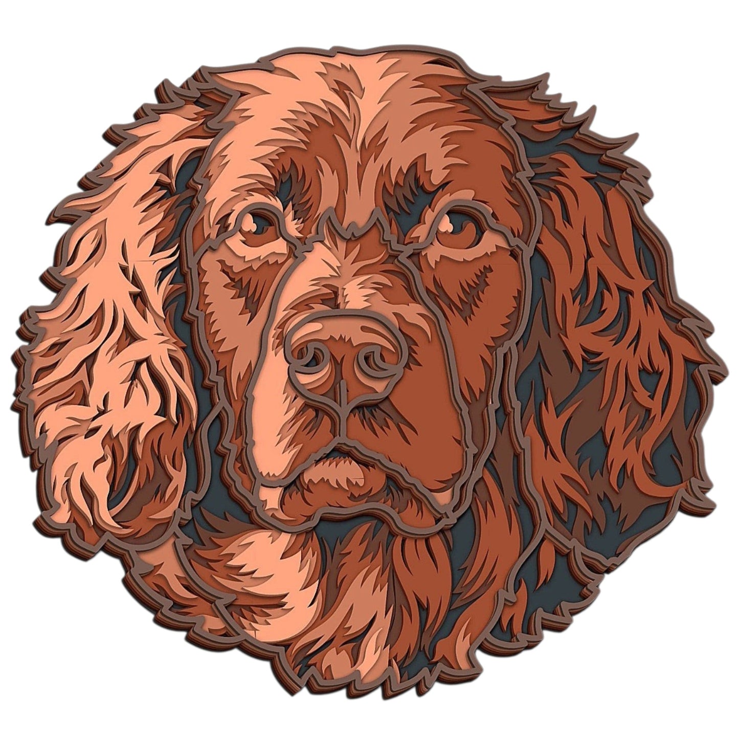 Boykin Spaniel wooden layered wallart