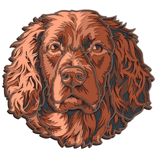 Boykin Spaniel wooden layered wallart