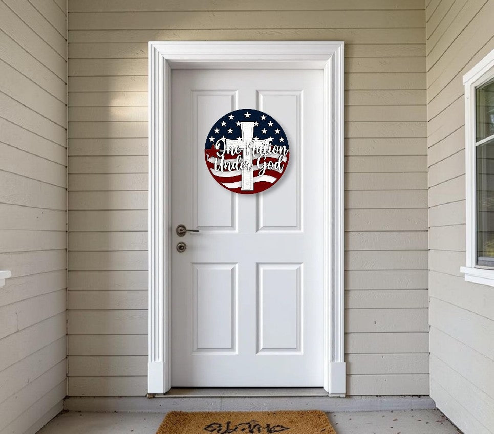 One nation under God doorhanger