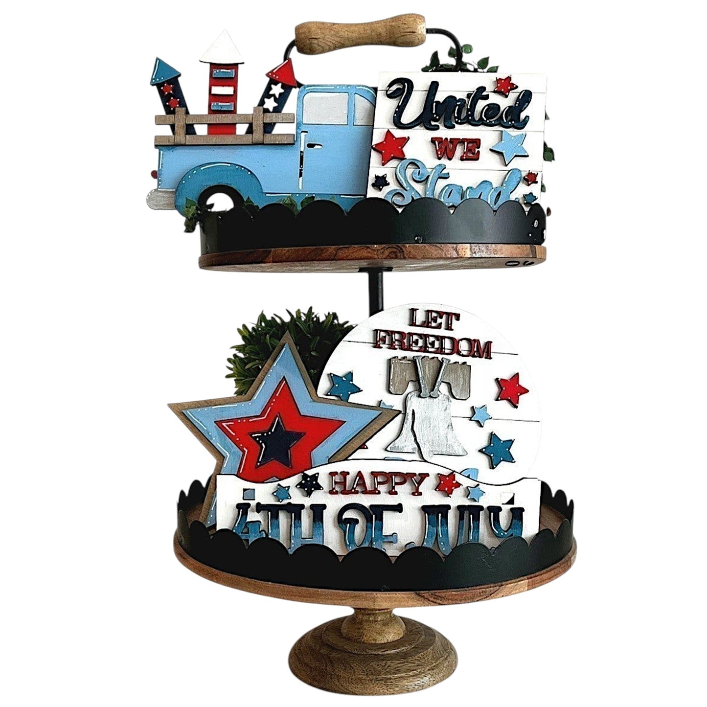 Happy 4th of july tiered decor
