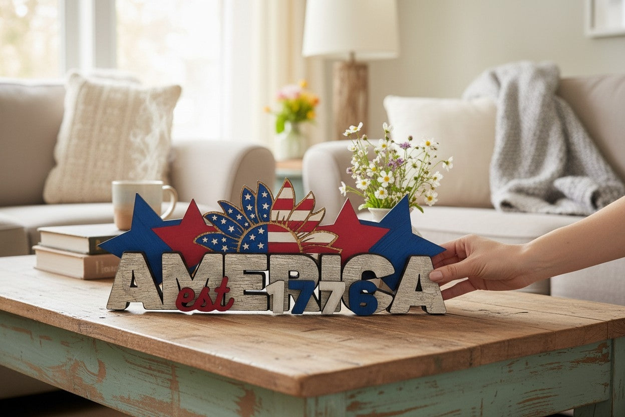 Beautiful America shelf sitter
