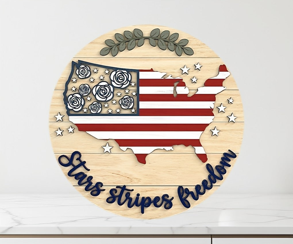 America the Beautiful Doorhanger