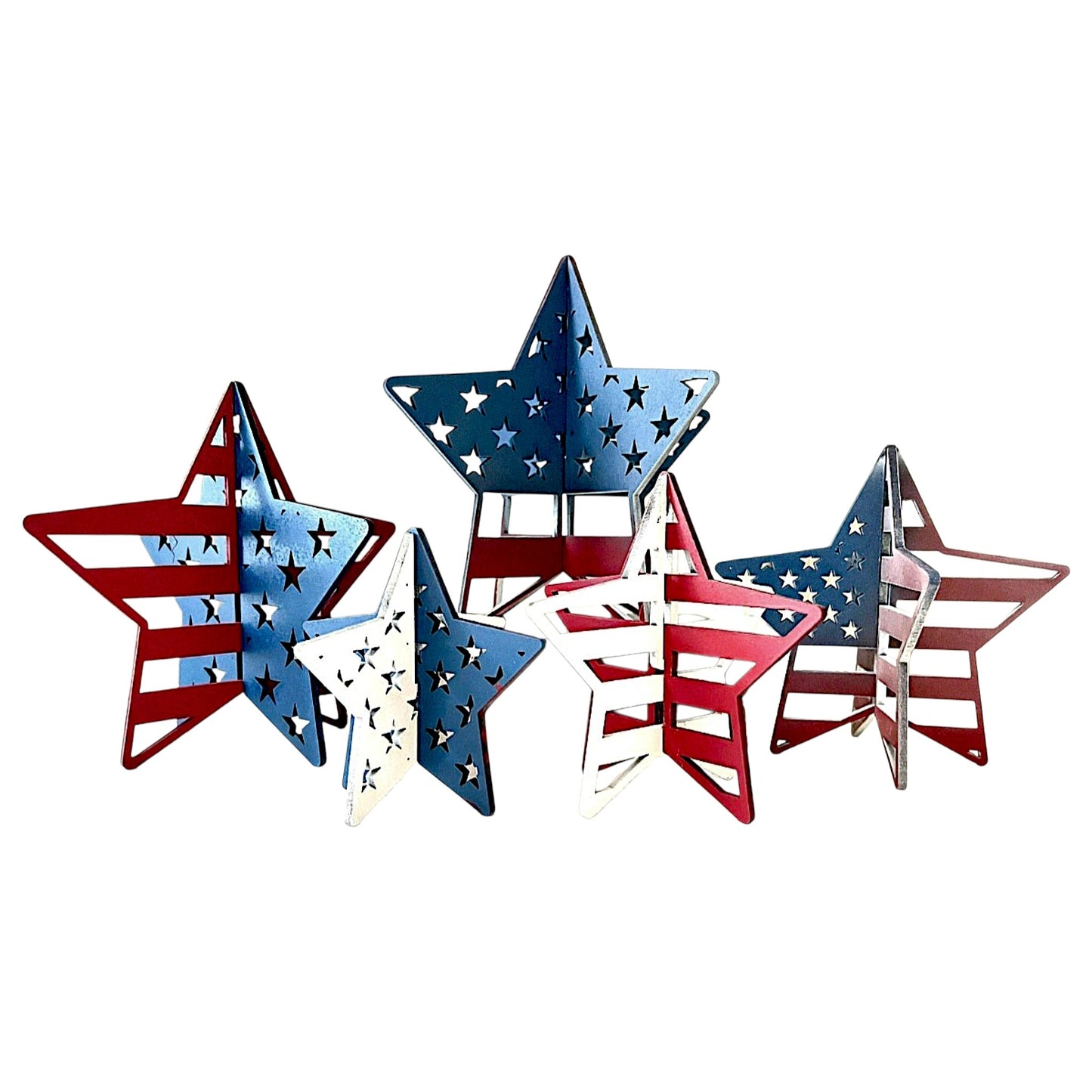 Stars and stripes shelf sitters