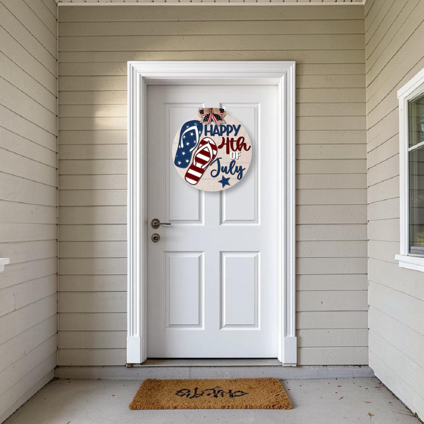 Flip-flops on parade doorhanger