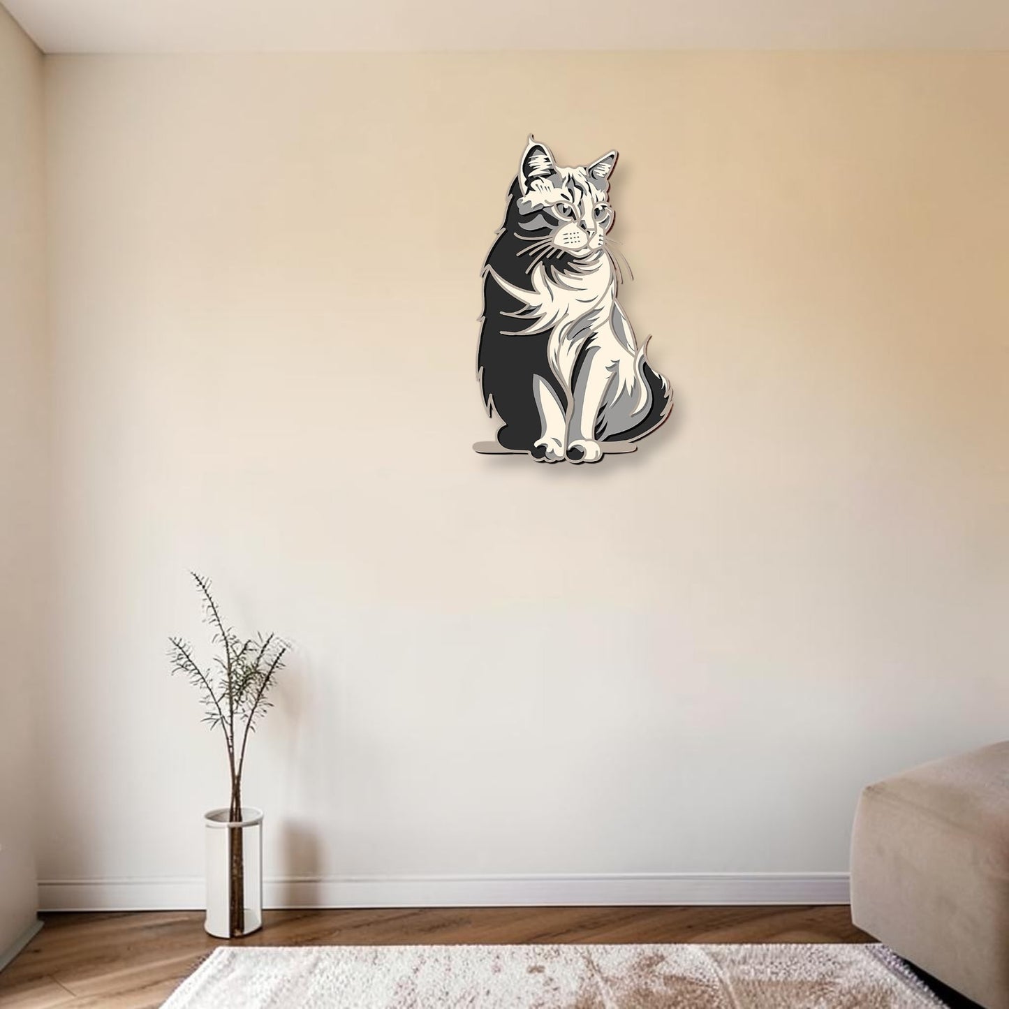 Wise one wooden layered wall art