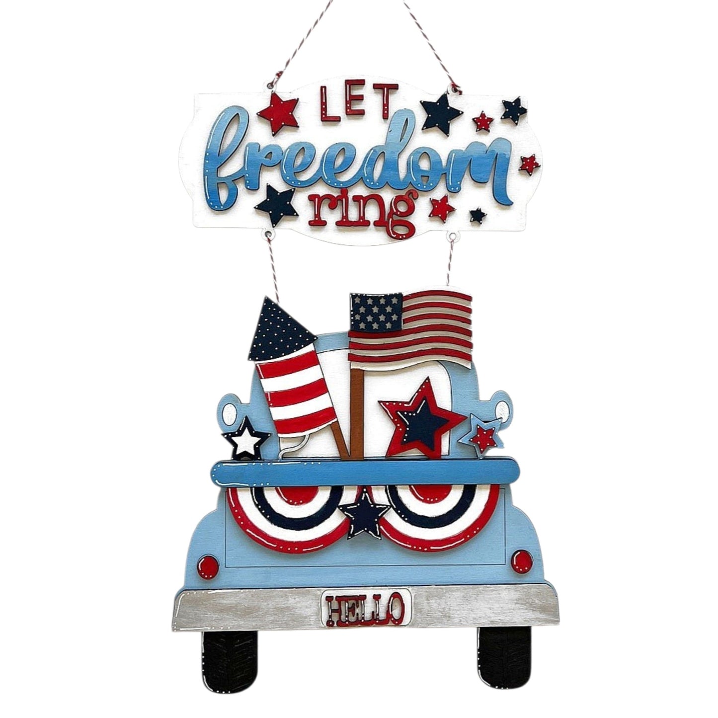Let freedom ring doorhanger
